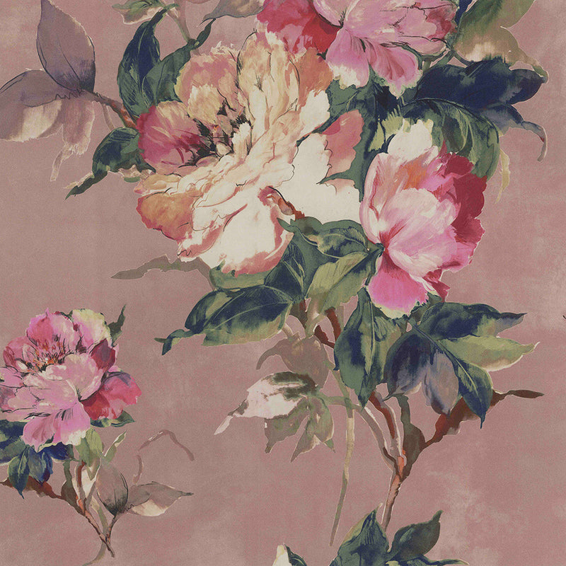 1703-108-03 Madama Butterfly Camellia Wallpaper By 1838 Wallcoverings