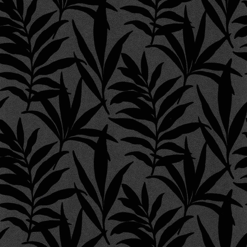 1703-113-07 Verdi Flock Camellia Wallpaper By 1838 Wallcoverings