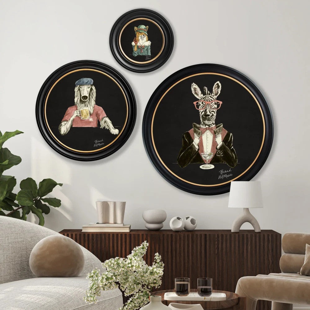 Fine China Lily on Charcoal Black Framed Art Prints by Brand McKenzie