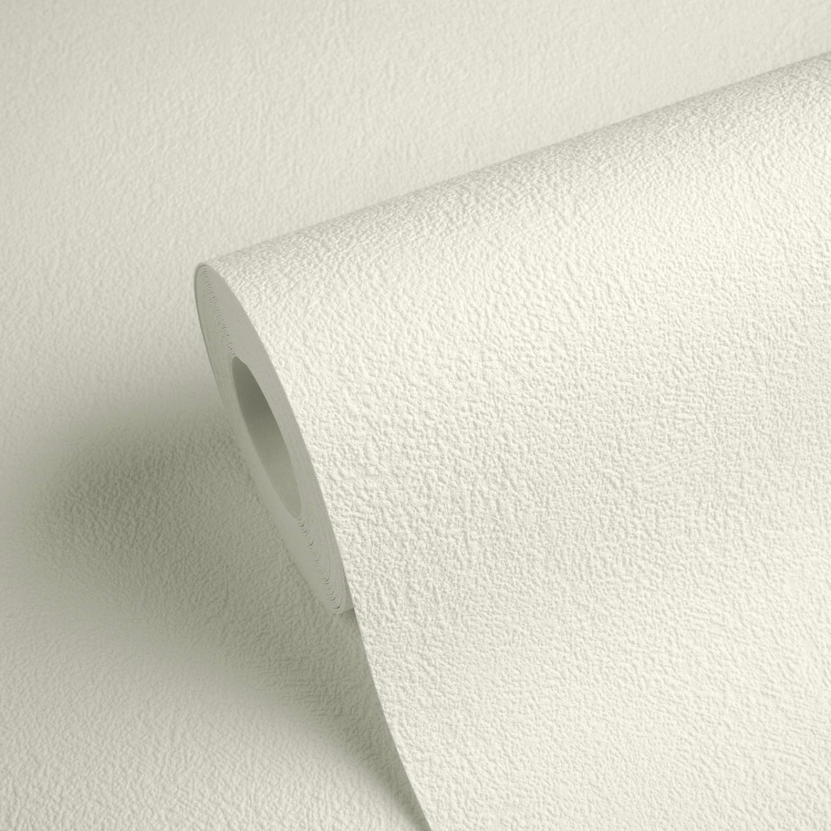 Plain White Kids Studio Wallpaper by A S Creation - flat