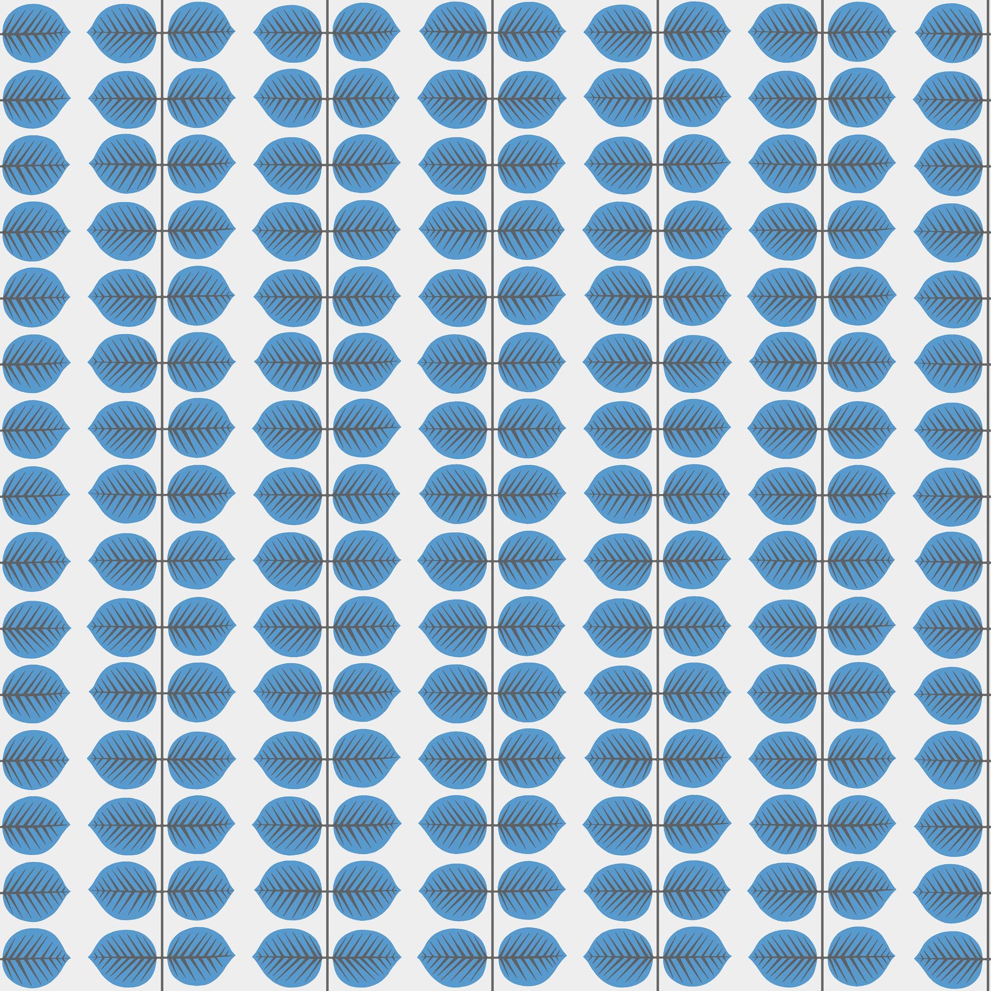 1752 Stig Lindberg Berså Blue and White Wallpaper by Boråstapeter