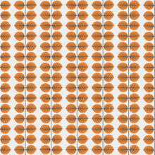 1754 Stig Lindberg Berså Orange and White Wallpaper by Boråstapeter
