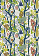 Stig Lindberg Melodi Multi and White Scandinavian Designers II Wallpaper by Boråstapeter