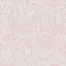 1764 Stig Lindberg Poème d´amour Pink Wallpaper by Boråstapeter