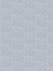 1765 Stig Lindberg Poème d´amour Blue Wallpaper by Boråstapeter