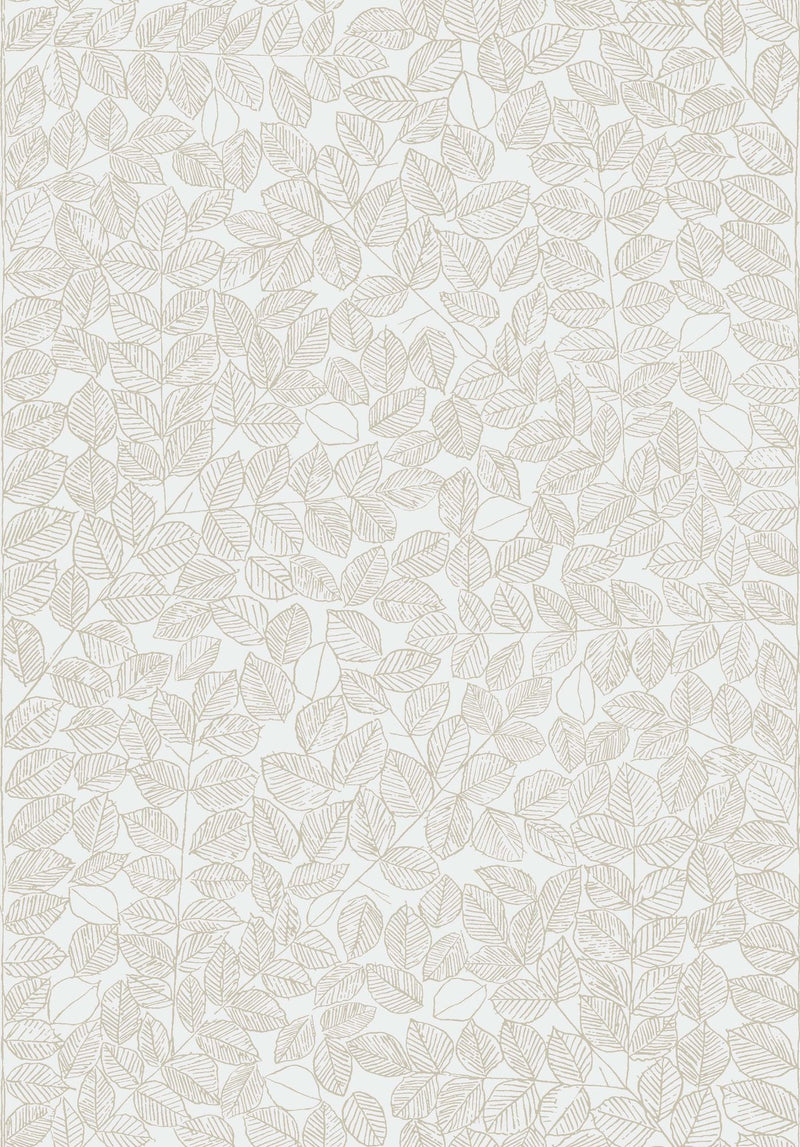 1767 Viola Gråsten Romans Beige and White Wallpaper by Boråstapeter