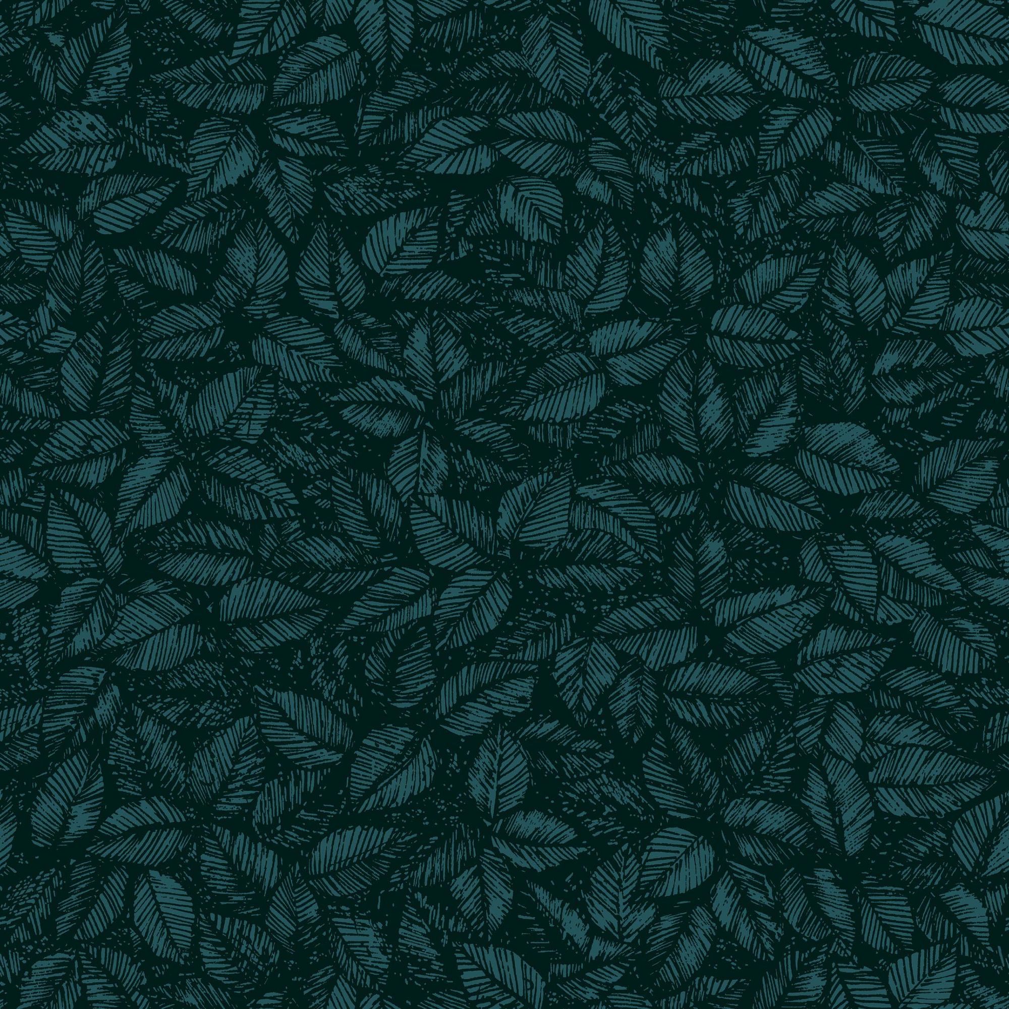 1770 Viola Gråsten Amorina Black and Blue Wallpaper by Boråstapeter
