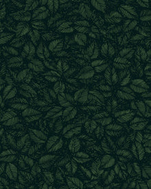 1771 Viola Gråsten Amorina Black and Green Wallpaper by Boråstapeter