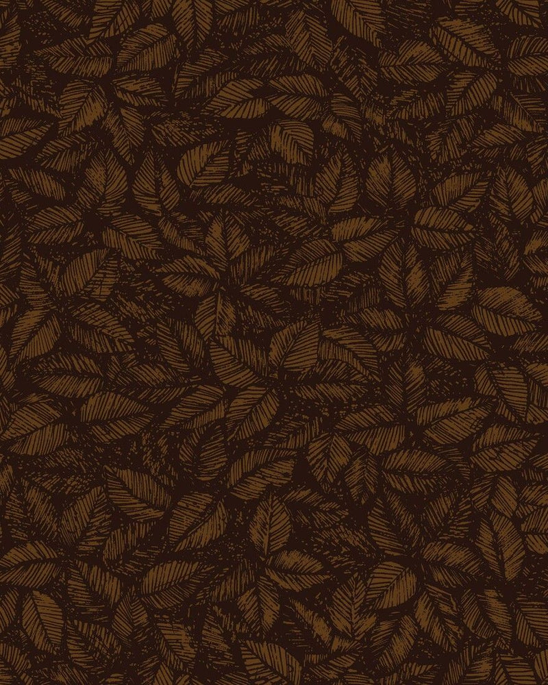 1772 Viola Gråsten Amorina Black and Brown Wallpaper by Boråstapeter