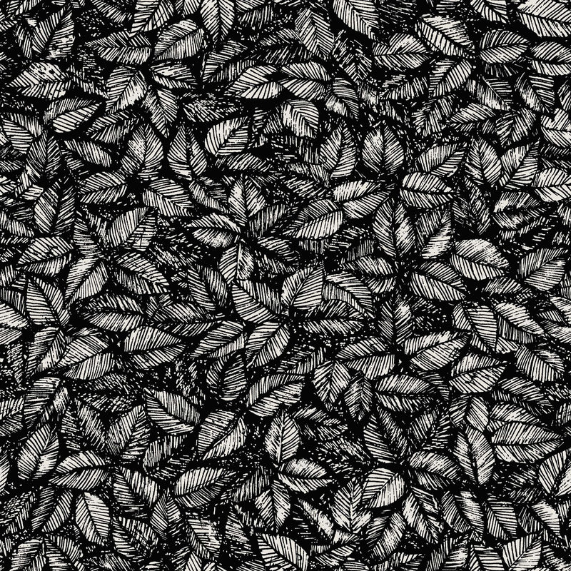 1773 Viola Gråsten Amorina Black & White Wallpaper by Boråstapeter