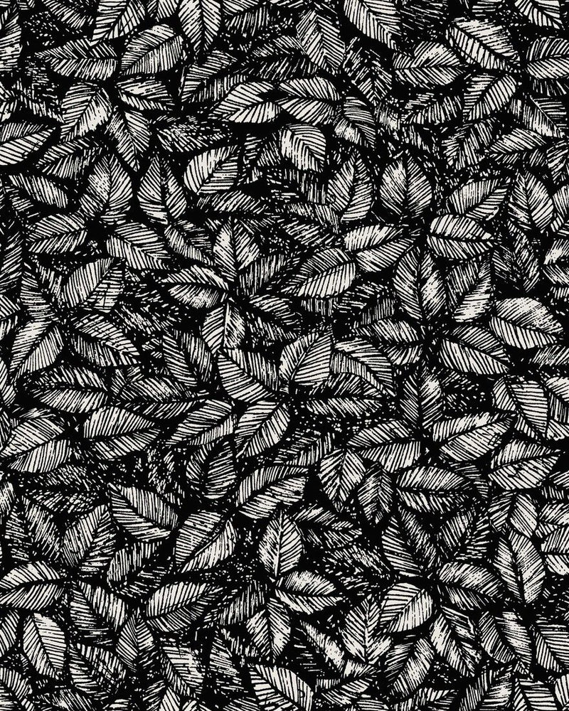 1773 Viola Gråsten Amorina Black & White Wallpaper by Boråstapeter
