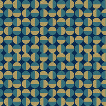 1774 Arne Jacobsen Vertigo Green and Blue Wallpaper by Boråstapeter