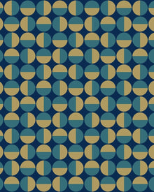 1774 Arne Jacobsen Vertigo Green and Blue Wallpaper by Boråstapeter