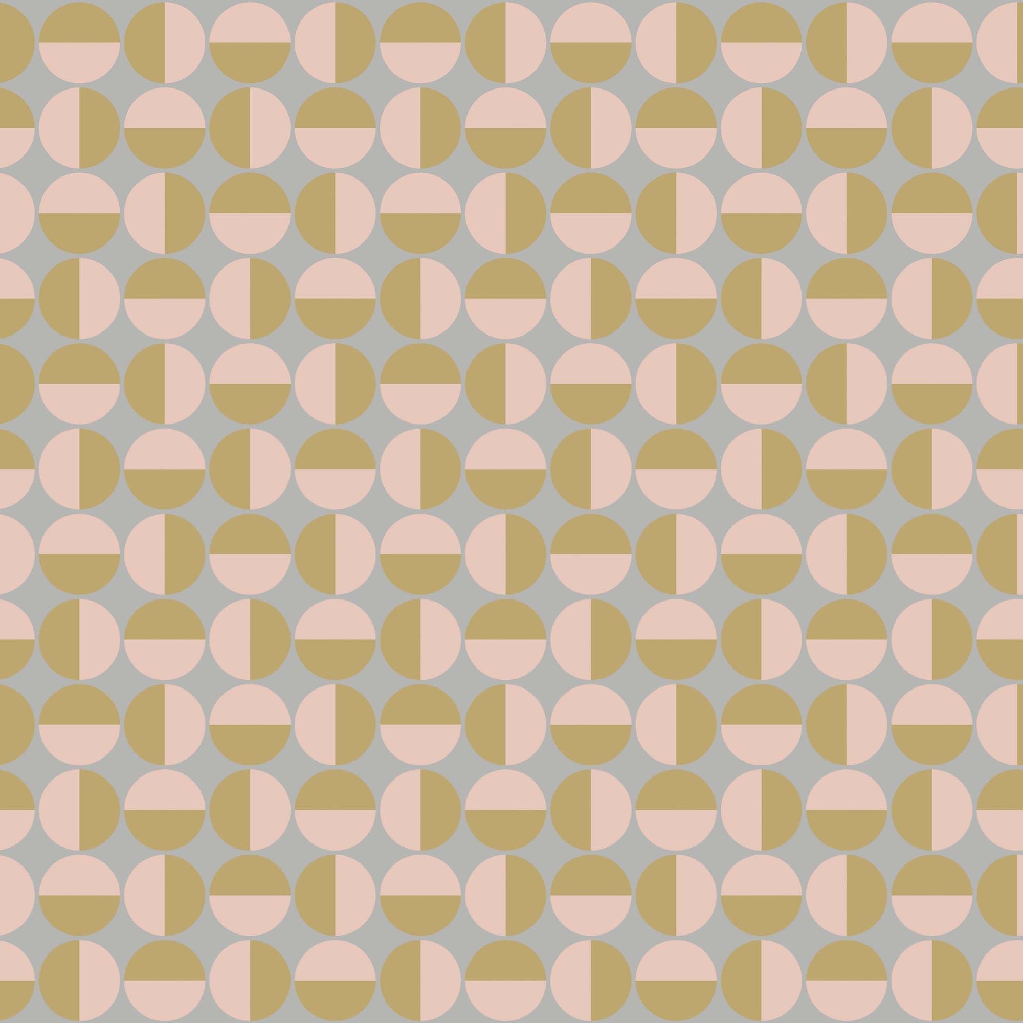 1775 Arne Jacobsen Vertigo Pink and Grey Wallpaper by Boråstapeter