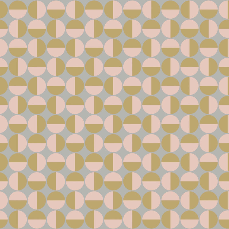 1775 Arne Jacobsen Vertigo Pink and Grey Wallpaper by Boråstapeter