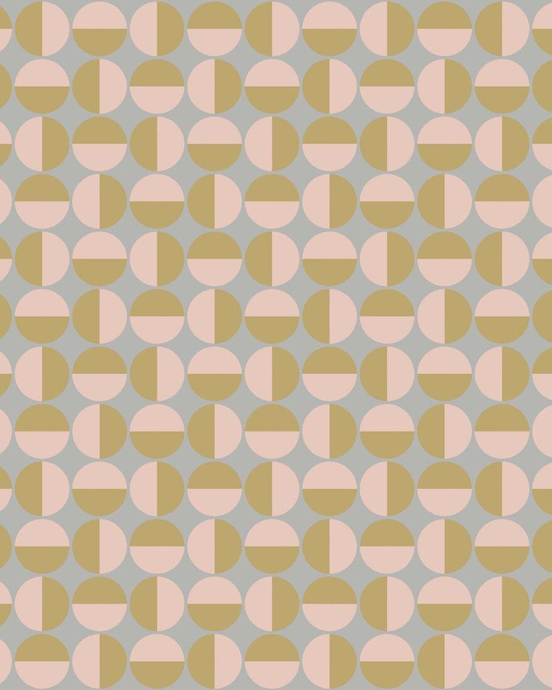 1775 Arne Jacobsen Vertigo Pink and Grey Wallpaper by Boråstapeter