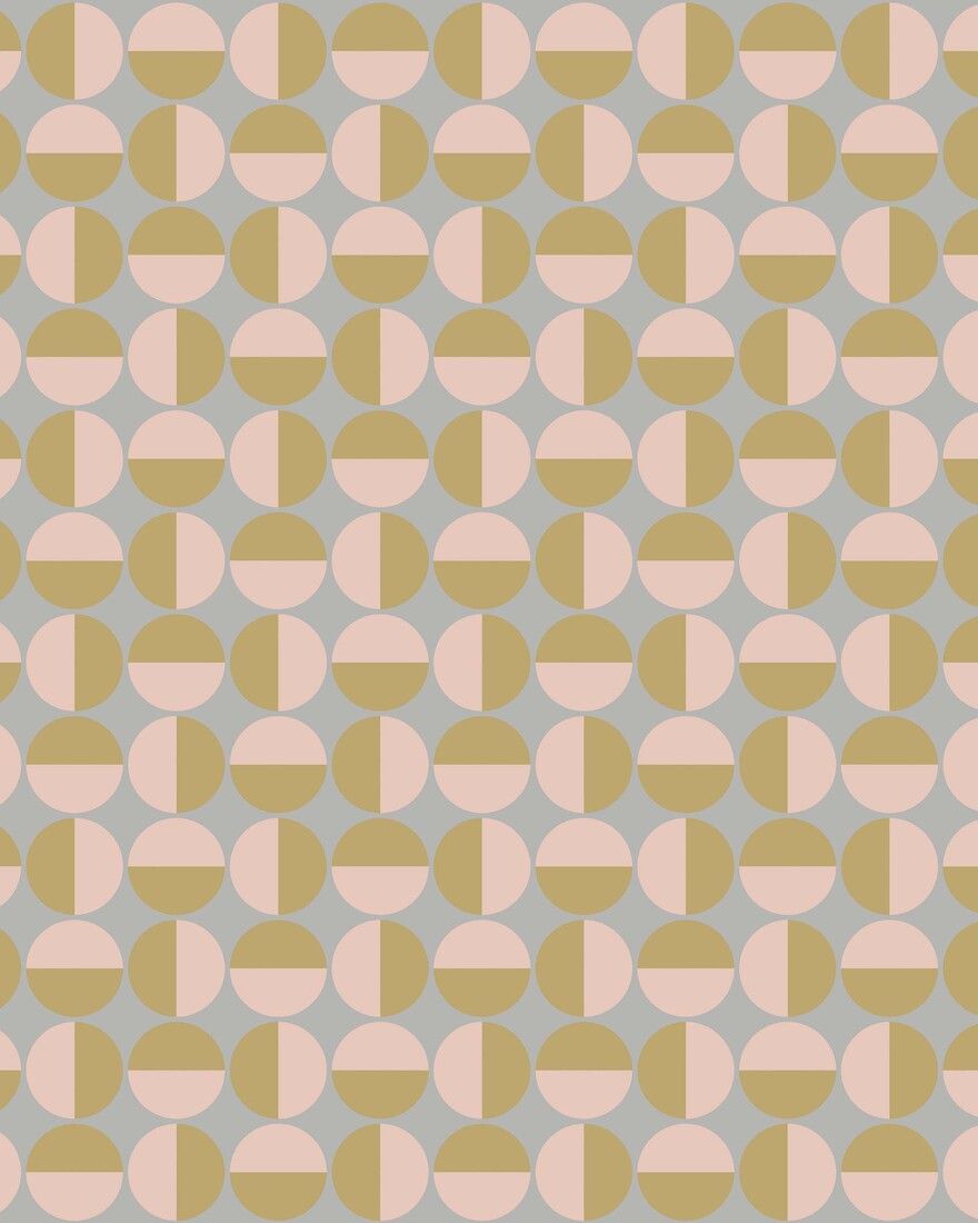 1775 Arne Jacobsen Vertigo Pink and Grey Wallpaper by Boråstapeter