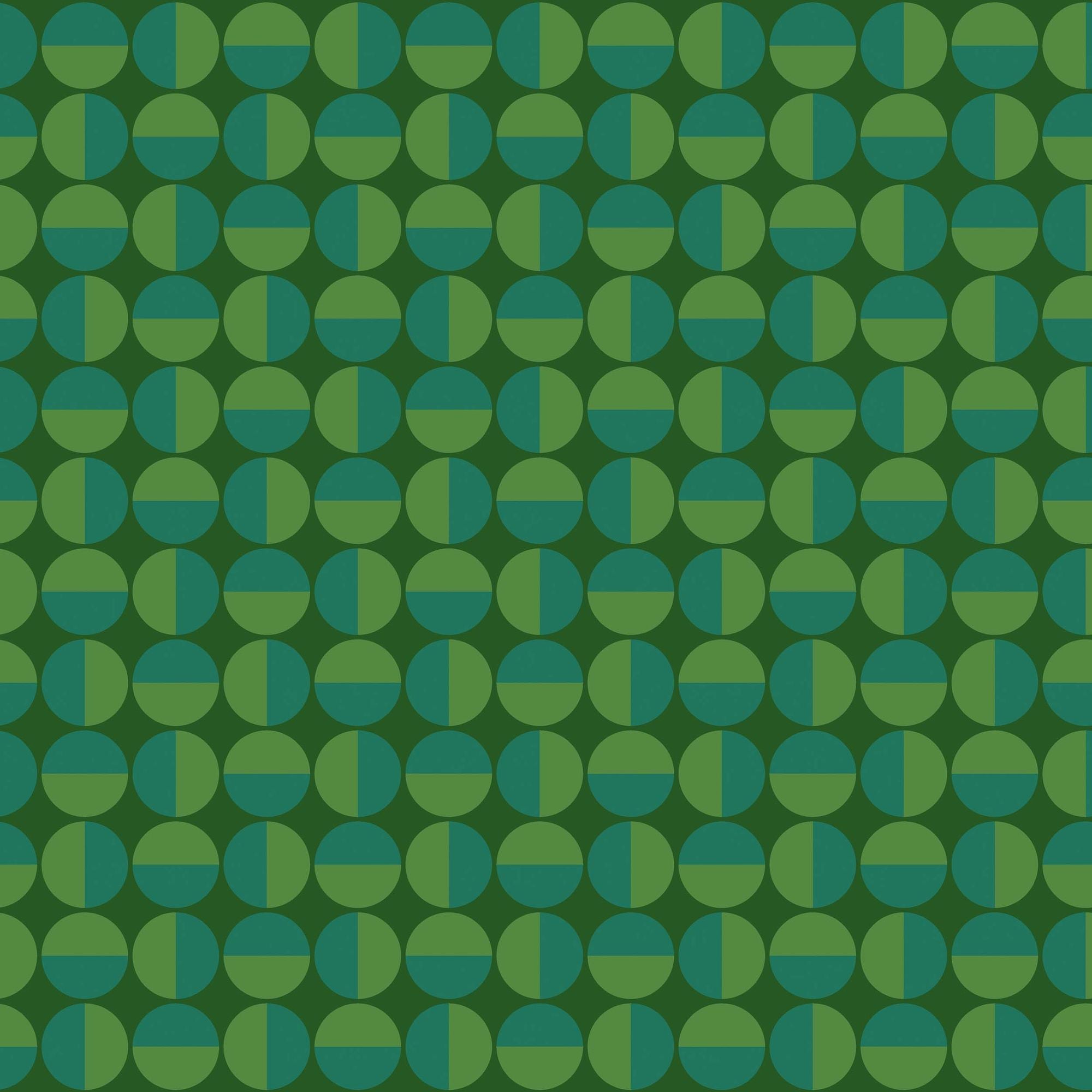 1777 Arne Jacobsen Vertigo Green Wallpaper by Boråstapeter