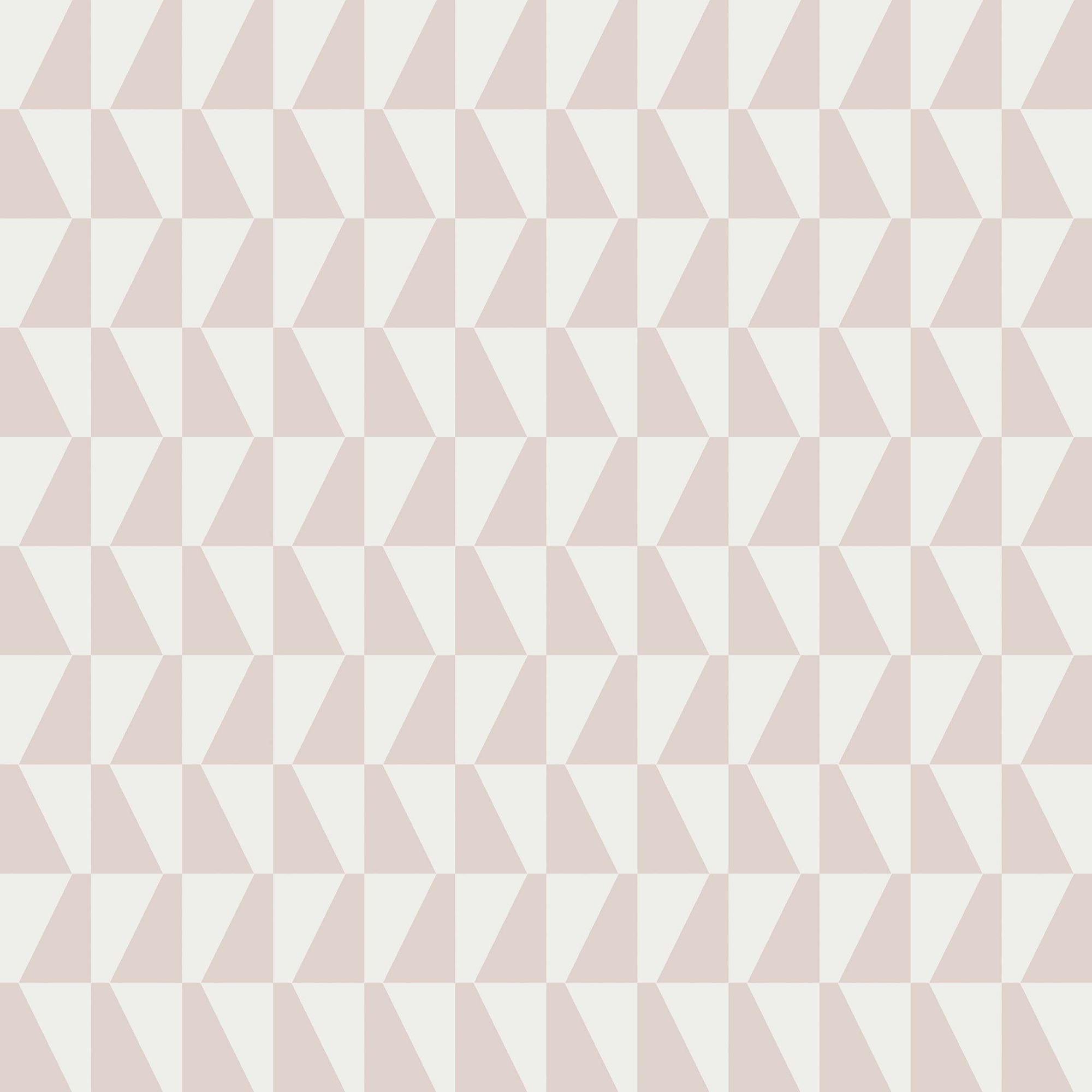 1780 Arne Jacobsen Trapez Pink and White Wallpaper by Boråstapeter