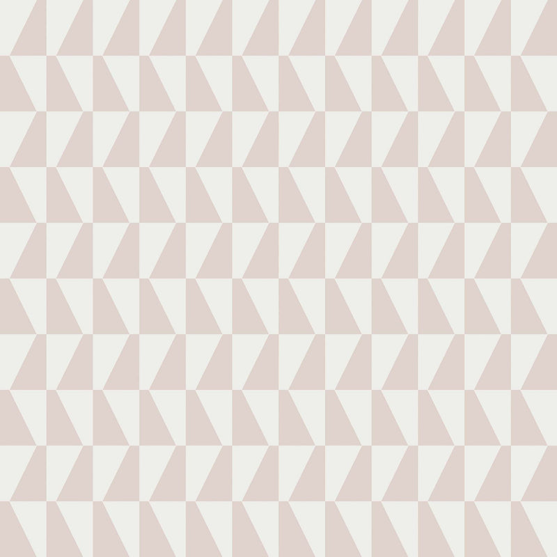 1780 Arne Jacobsen Trapez Pink and White Wallpaper by Boråstapeter