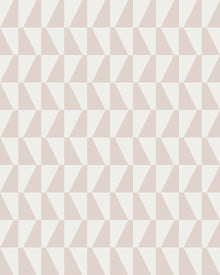 1780 Arne Jacobsen Trapez Pink and White Wallpaper by Boråstapeter