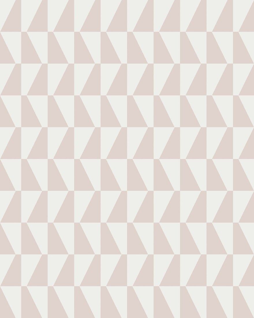 1780 Arne Jacobsen Trapez Pink and White Wallpaper by Boråstapeter