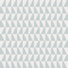 1781 Arne Jacobsen Trapez Blue and White Wallpaper by Boråstapeter