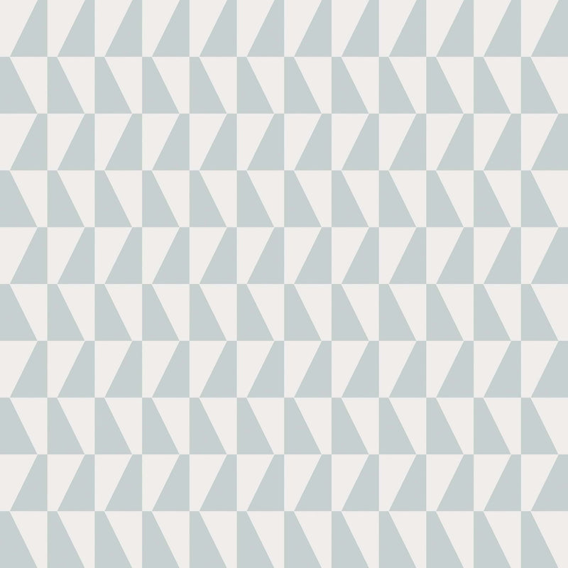 1781 Arne Jacobsen Trapez Blue and White Wallpaper by Boråstapeter