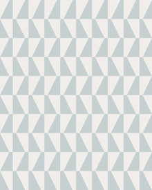 1781 Arne Jacobsen Trapez Blue and White Wallpaper by Boråstapeter