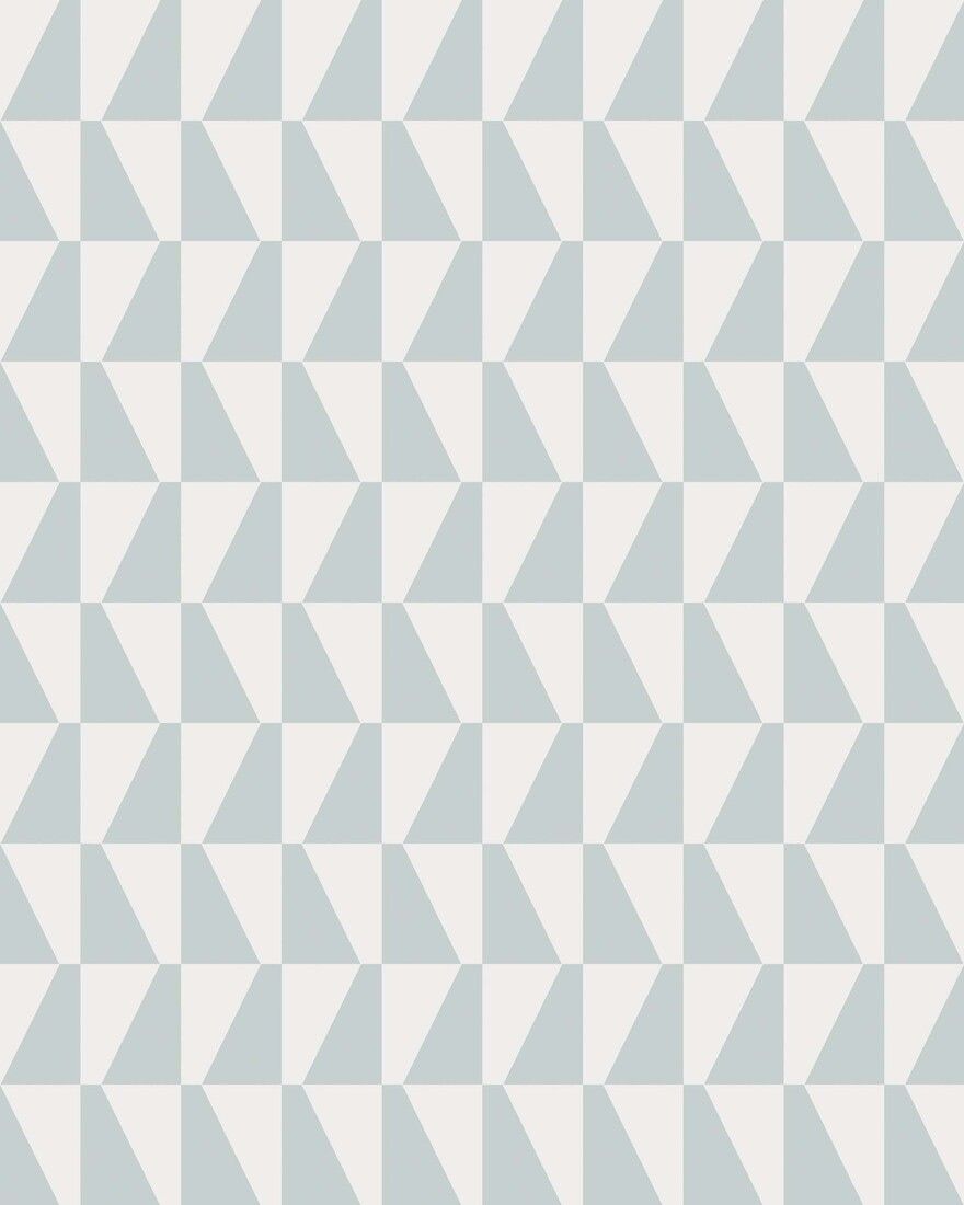 1781 Arne Jacobsen Trapez Blue and White Wallpaper by Boråstapeter