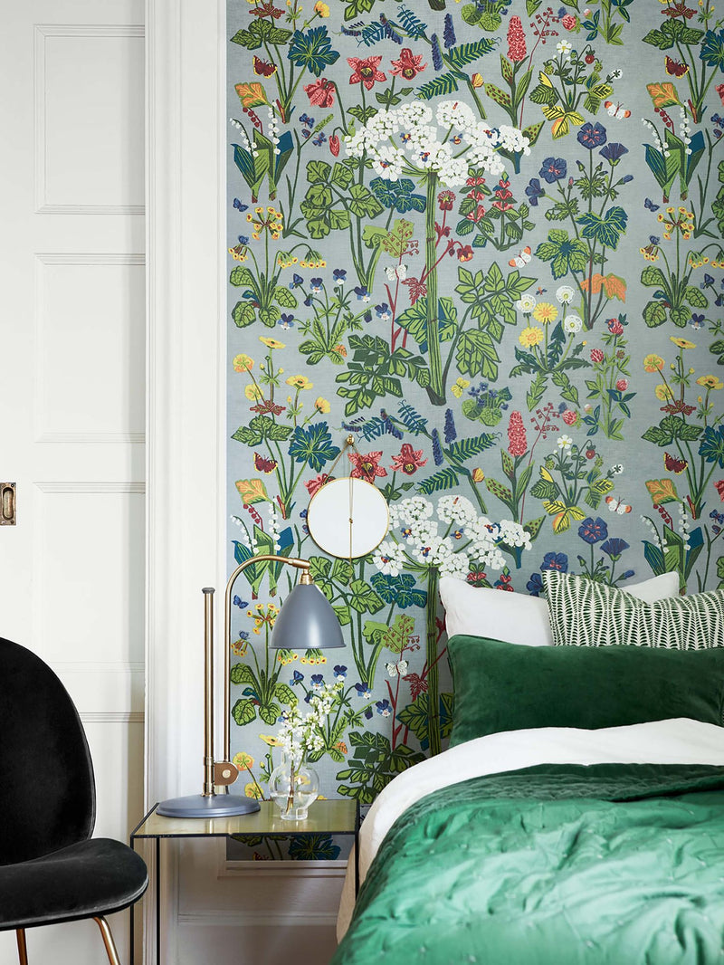 1790B Lisbet Jobs Aurora Multi and Grey Mural by Boråstapeter