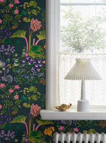 1791 Gocken Jobs Rabarber Multi and Black Wallpaper by Boråstapeter