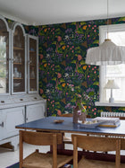 1791 Gocken Jobs Rabarber Multi and Black Wallpaper by Boråstapeter