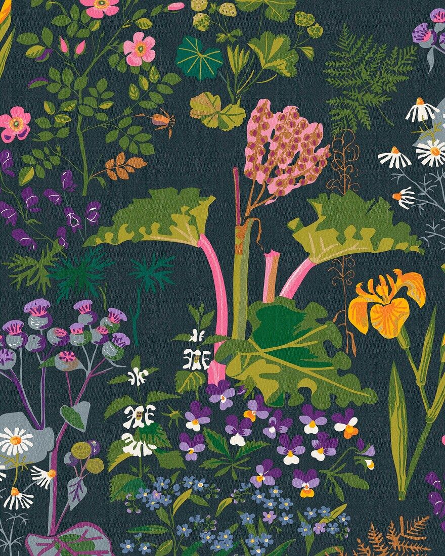 1791 Gocken Jobs Rabarber Multicoloured Icons Wallpaper by Boråstapeter