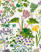 1792 Gocken Jobs Rabarber Multi and White Wallpaper by Boråstapeter