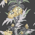 1804-116-01 Aurora Wallpaper by 1838 Wallcoverings - Jet Black