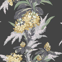 1804-116-01 Aurora Wallpaper by 1838 Wallcoverings - Jet Black