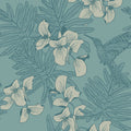 Hummingbird Aurora Wallpaper by 1838 Wallcoverings