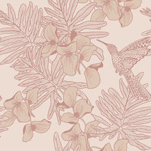 1804-117-04 Hummingbird Aurora Wallpaper by 1838 Wallcoverings