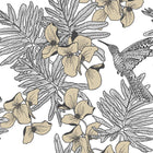 1804-117-06 Hummingbird Aurora Wallpaper by 1838 Wallcoverings