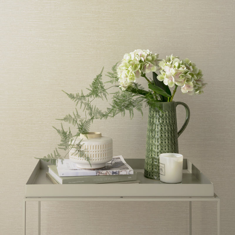 1804-122-04 Raffia Aurora Wallpaper by 1838 Wallcoverings