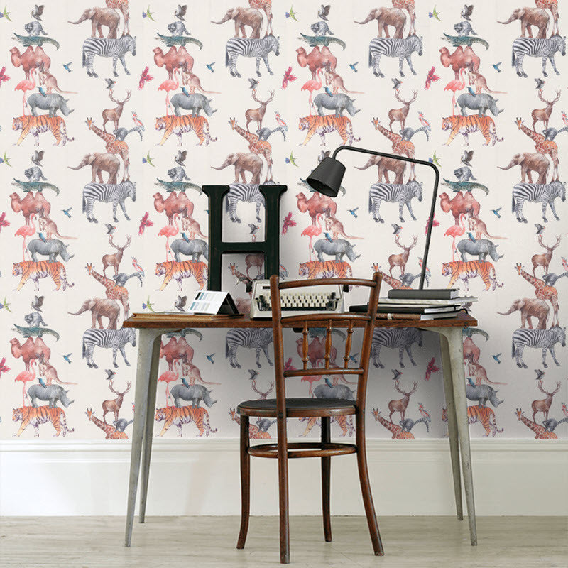 1821/546 Animal Tower Big Adventure Wallpaper by Prestigious Textiles