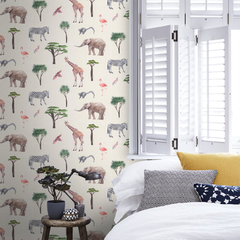 1825/683 Safari Park Big Adventure Wallpaper by Prestigious Textiles