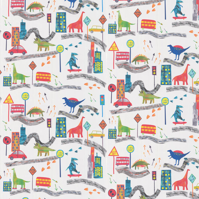 1826/683 T/Rex Town Big Adventure Wallpaper by Prestigious Textiles