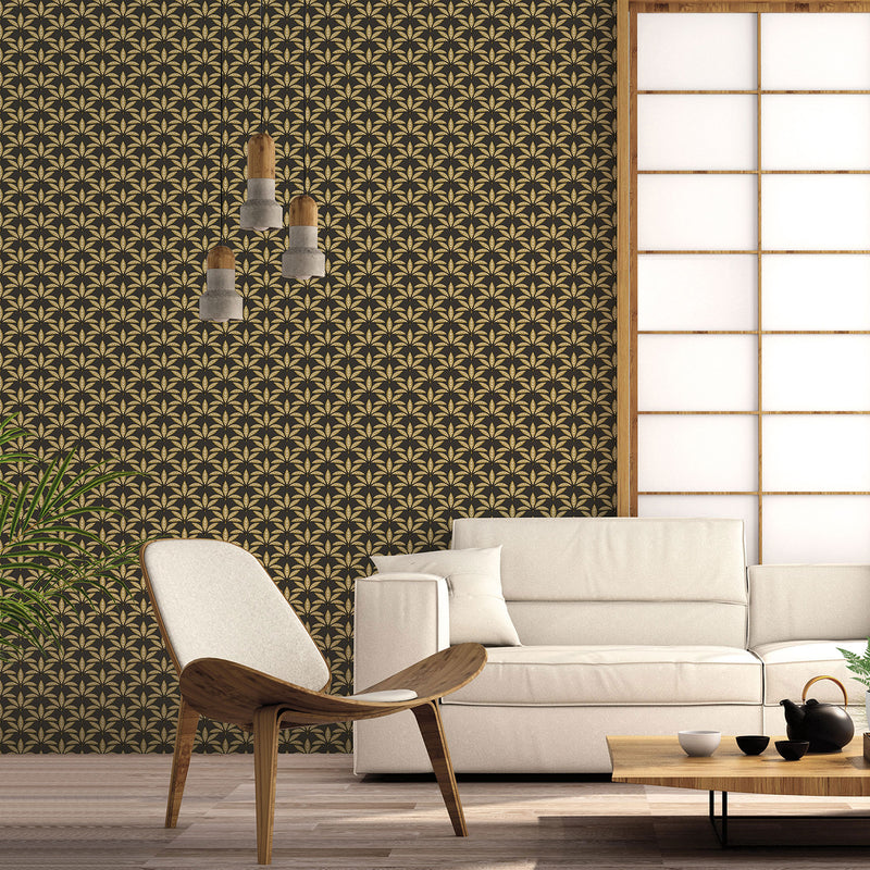 18515 Leaf Motif Into The Wild Wallpaper by Galerie