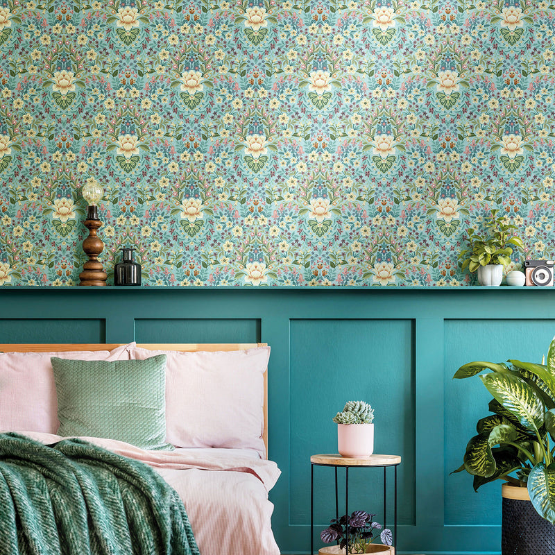 18518 Floral Damask Into The Wild Wallpaper by Galerie