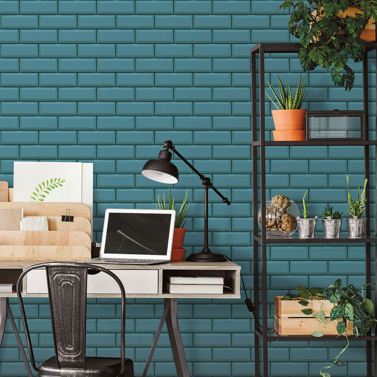 18533 Metro Tile Into The Wild Wallpaper by Galerie