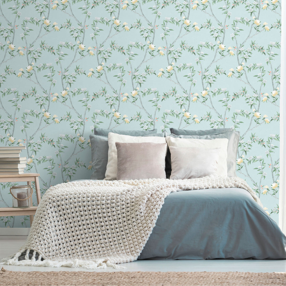 Chinoiserie Spring Blossom Wallpaper By Galerie