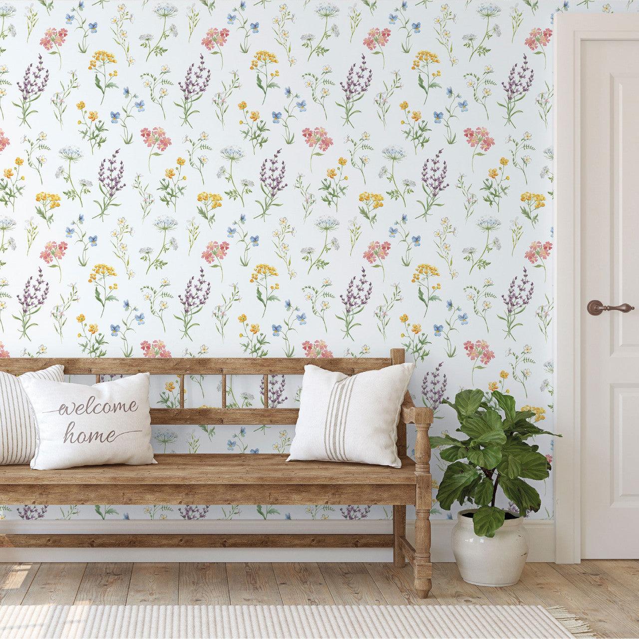 1901-2 Botanical Spring Blossom Wallpaper By Galerie