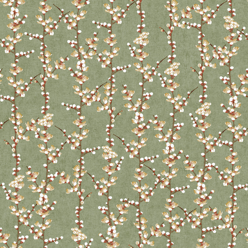 1904-4 Sakura Row Spring Blossom Wallpaper By Galerie